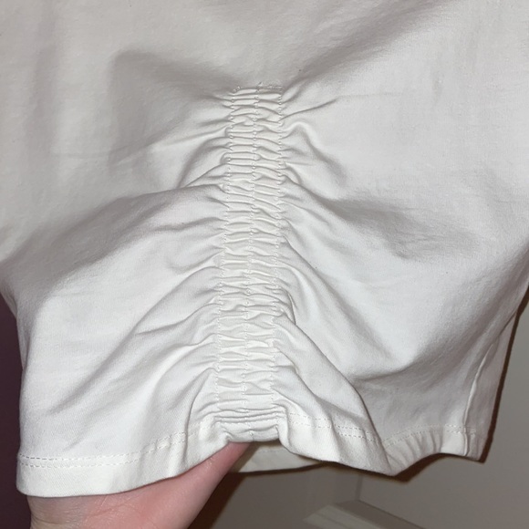 Zara white cinch t-shirt - Picture 4 of 4